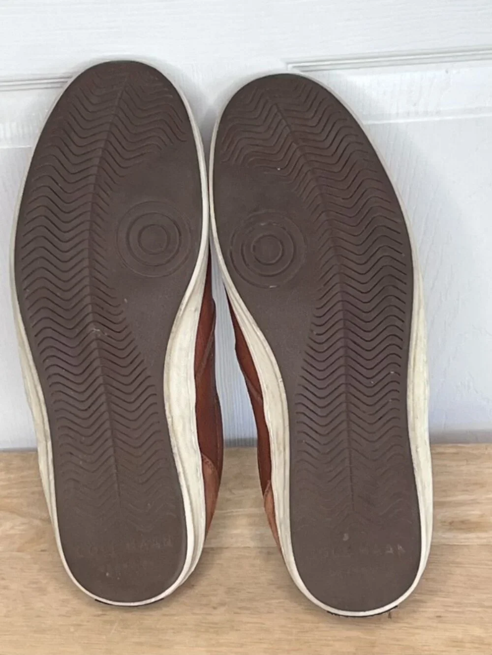 Cole Haan Grand.Os Tan Leather Nantucket Deck Shoes sz 11.5 M Preppy C27537